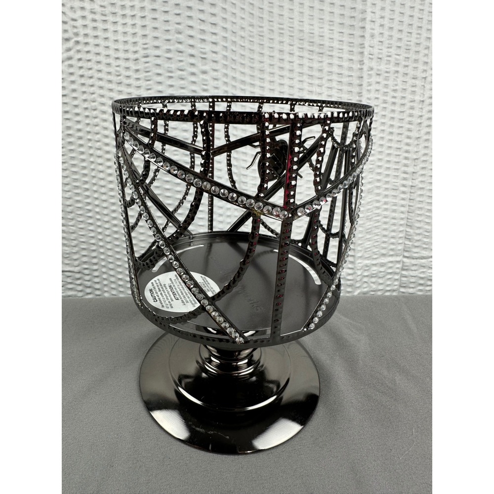 Bath & Body Works PURPLE GEM SPIDER 3 Wick Candle Holder Halloween - Picture 5 of 7